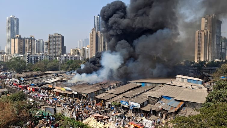 Massive Fire Breaks Out At Furniture Shop In Mumbai's Dindoshi. VIDEO