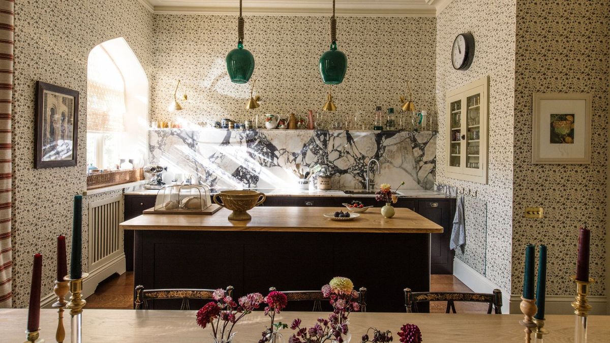 Charming Kitchen Brimming with Pattern