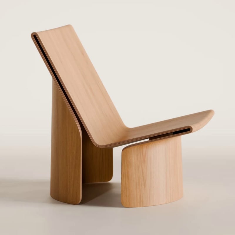 Cleverly Molded Plywood Chairs : layup chair