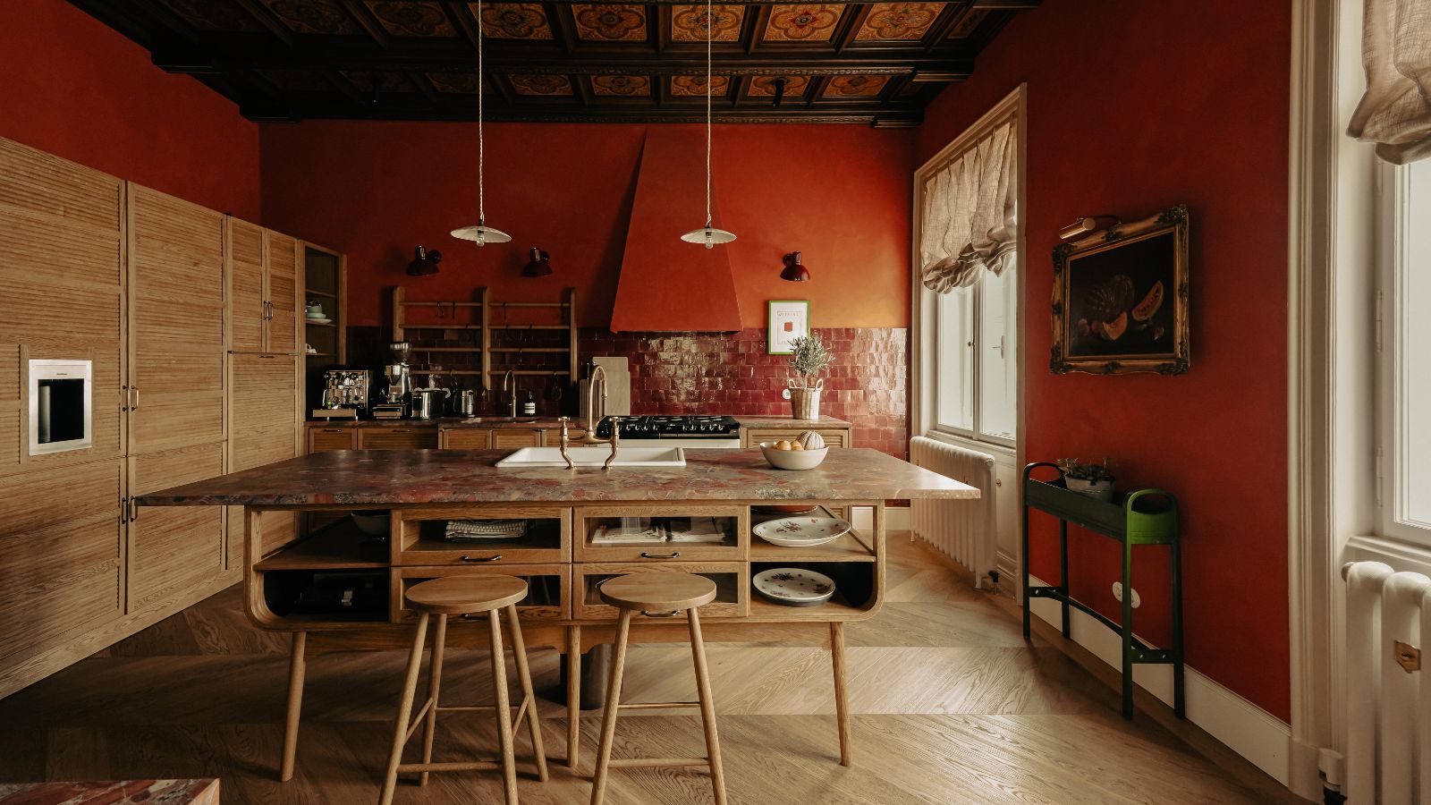 Paprika Red Kitchen Spices Up Classic Design