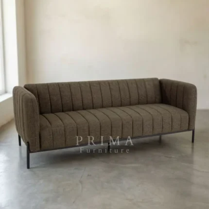 William Channel Tufted Sofa Industrial Style