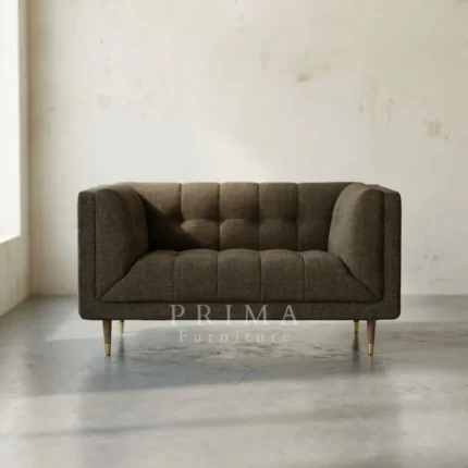Charles Square Tufted Sofa Green