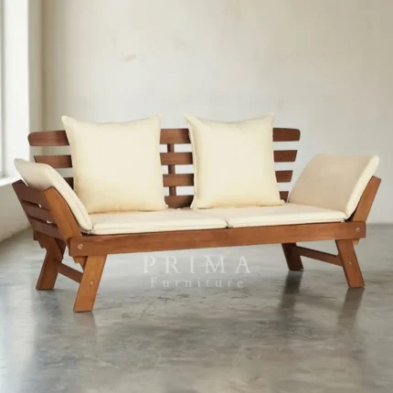 Frank Solid Wood Frame Sofa Japandi Style