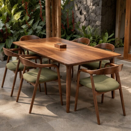 Contemporary Dining Chair With Upholstered Seat