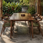 Solid Wood Dining Table And Chairs Set