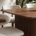 Solvane Rectangular Dining Set Angled View