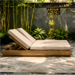 Bima Sunbed Solid Wood Reclining Mechanism