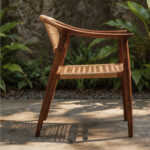 Kala Woven Wooden Armchair Solid Frame Craftsmanship