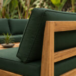 Outdoor Lounge Chair Back Rails And Wood Frame Joinery