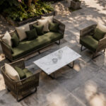 Outdoor Seating Set For Resort Garden Lounge Area