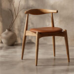 Premium Solid Wood Minimalist Dining Seating Oem