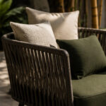 Rope Woven Outdoor Sofa Set For Villa Terrace