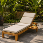 Solara Teak Lounge Outdoor Sunbed