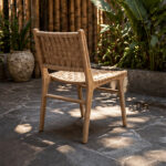 Teak Dining Chair Woven Seat Detail