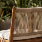 Teak Woven Rope Dining Chair Cushion Strap Attachment
