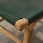 Verde Wood And Sling Chair Modern Green Cafe Seating