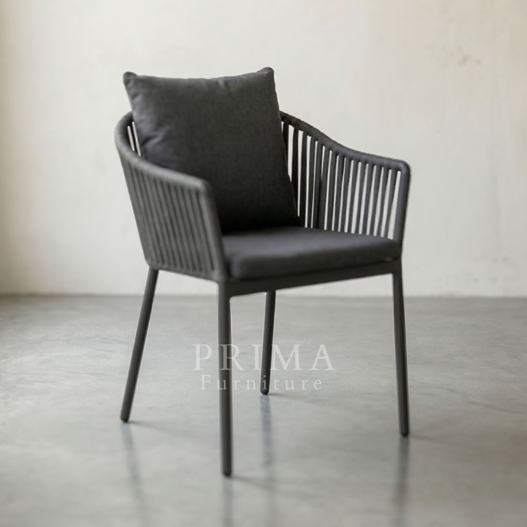Daniel modern woven armchair