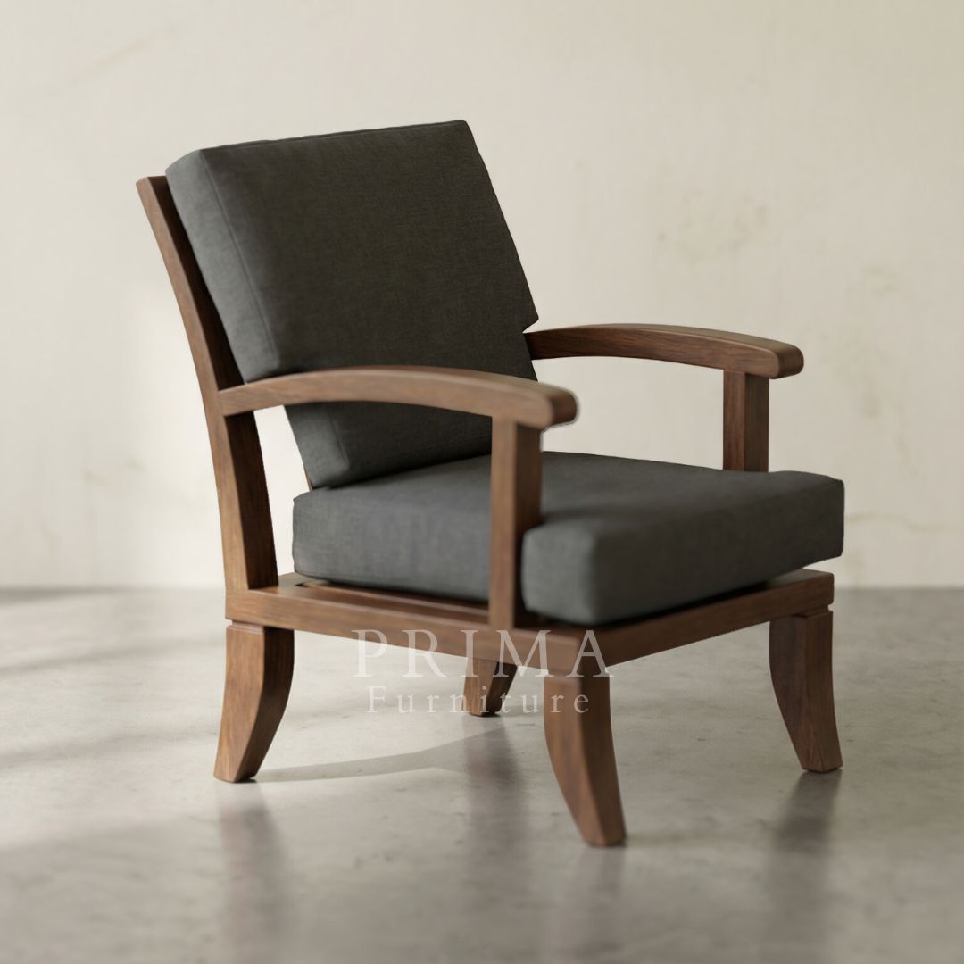 Jonathan fabric lounge armchair