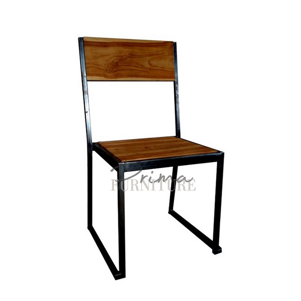 Blossom Teak and Steel Chair