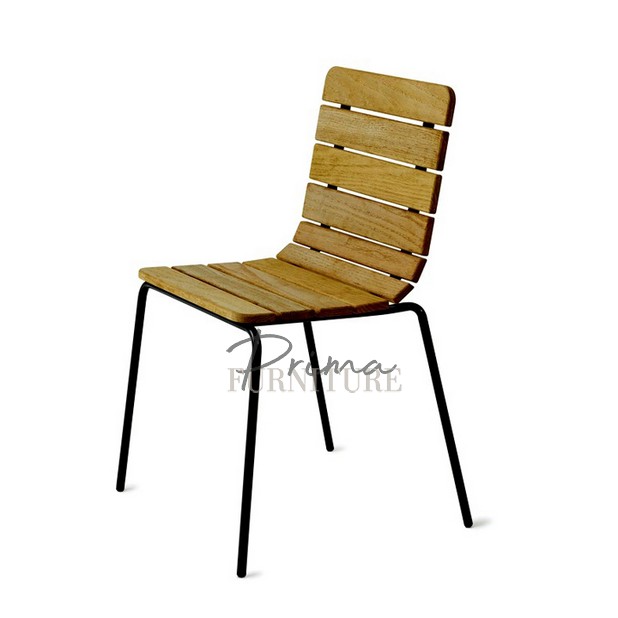 Sunny Teak and Steel Chair