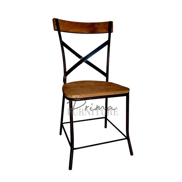 Terra Teak and Steel Chair