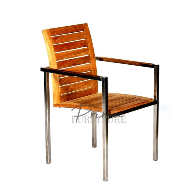 Arivazhagi Teak and Steel Chair