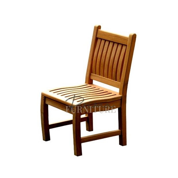 Stormy Teak Armless Chair