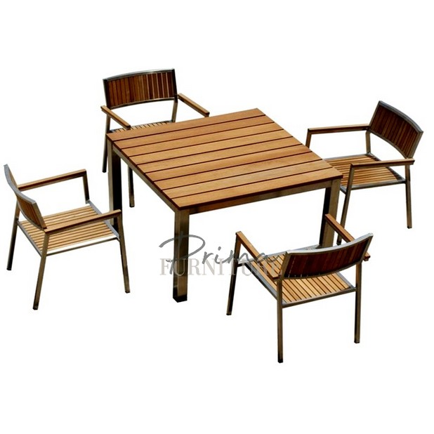 Ryker 4 Arm Chairs Dining Set