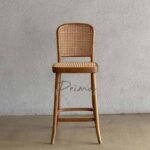 Elian Natural Rattan Bar Stool